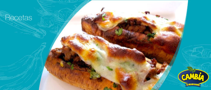 Plátanos  dorados al estilo Cambía